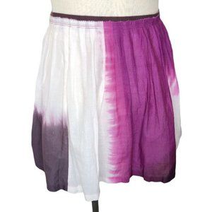 American Eagle Skirt Womens 6 Boho Tye Dye Pink White Purple Short Mini Bohemian